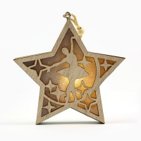 Ёлочная игрушка новогодняя &laquo;Балерина&raquo;, на Новый год, 11,5 х 11 см