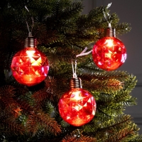 Набор елочных шаров "Яркие переливы", d=7 см, 3 LED, 3 шт, AG13x9, свечение тёплое белое Набор елочных шаров "Яркие переливы", d=7 см, 3 LED, 3 шт, AG13x9, свечение тёплое белое