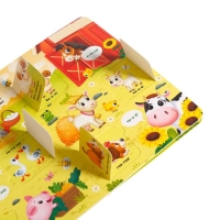 Книга картонная с окошками &laquo;Хорошо у нас на ферме&raquo;, 10 стр., 24 окошка