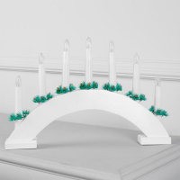 Светодиодная фигура &laquo;Рождественская горка&raquo; 34 &times; 26 &times; 5 см, дерево, 220 В, свечение тёплое белое