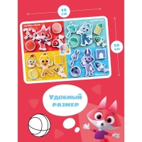 Вкладыши на липучках, цветняшки &laquo;Сортируем предметы&raquo; 20 элементов, на липучках, изучаем цвет