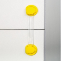 Набор блокираторов для дверей и ящиков, универсальные, гибкие, 2 шт., цвет желтый, Крошка Я Набор блокираторов для дверей и ящиков, универсальные, гибкие, 2 шт., цвет желтый, Крошка Я