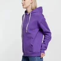 Толстовка на молнии с капюшоном Siverga Heavy, фиолетовая, размер M