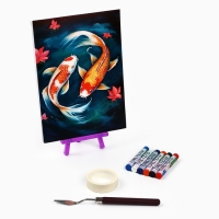 Рисование пастелью с мольбертом «Карпы в реке» Рисование пастелью с мольбертом «Карпы в реке»