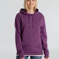 Толстовка с капюшоном унисекс Hoodie, фиолетовый меланж, размер S