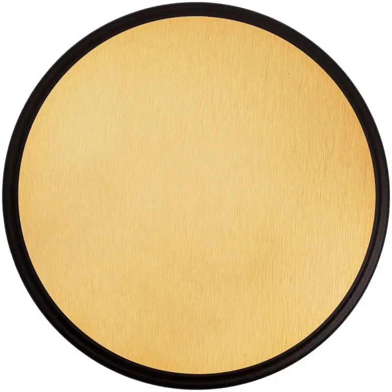 Плакетка Plaque, круглая, венге с золотистой пластиной Плакетка Plaque, круглая, венге с золотистой пластиной