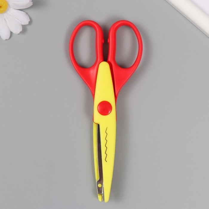 Ножницы рельефные 15,5 см, МИКС Ножницы рельефные 15,5 см, МИКС