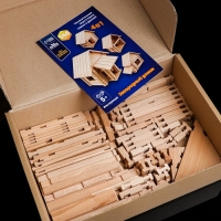 Конструктор деревянный &laquo;Загородный домик&raquo;, 3 в 1, 146 деталей, массив бука