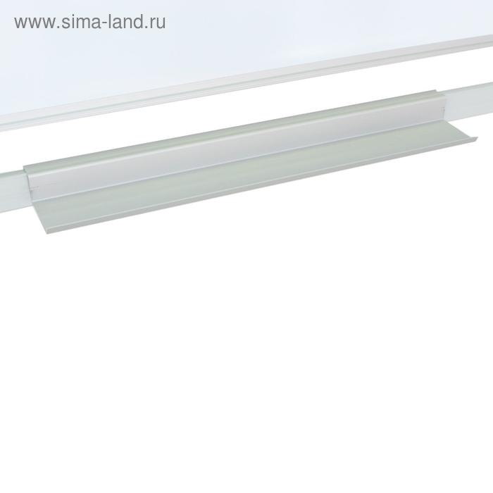 Доска двусторонняя 100х120 см, магнитно-маркерная/меловая, Calligrata СТАНДАРТ, поворотная на мобильном стенде, в алюминиевой рамке, с полочкой