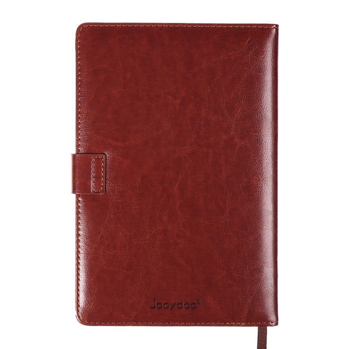 Ежедневник недатированный,формат А5, 140 листов, в клетку, обложка кожзам, с хлястиком, с калькулятором, коричневый