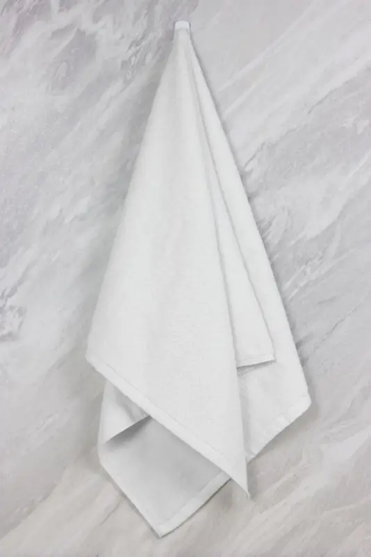 Полотенце махровое &laquo;Отель&raquo;, среднее, белое