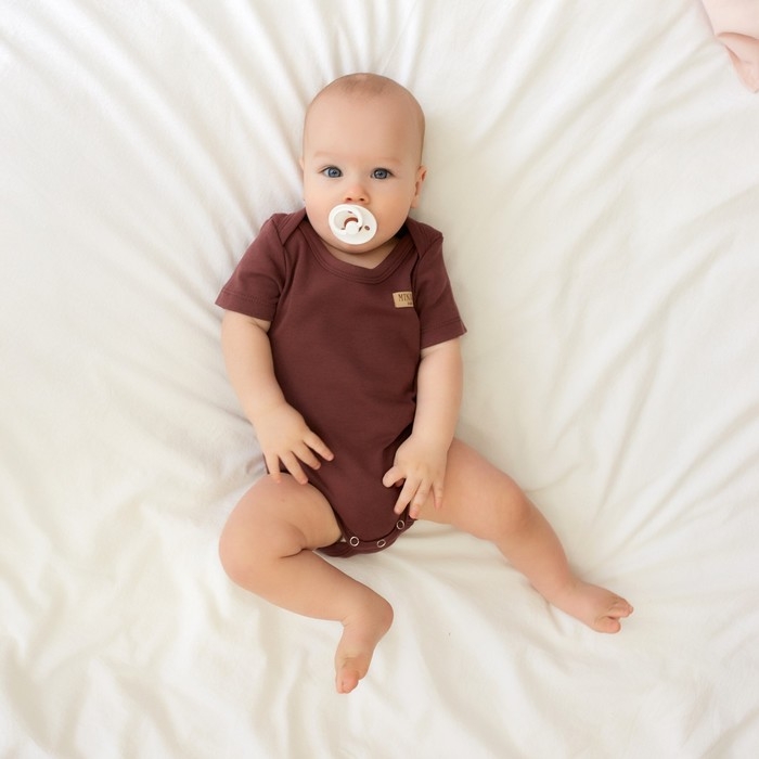 Боди детское MINAKU, цвет коричневый, рост 86-92 см