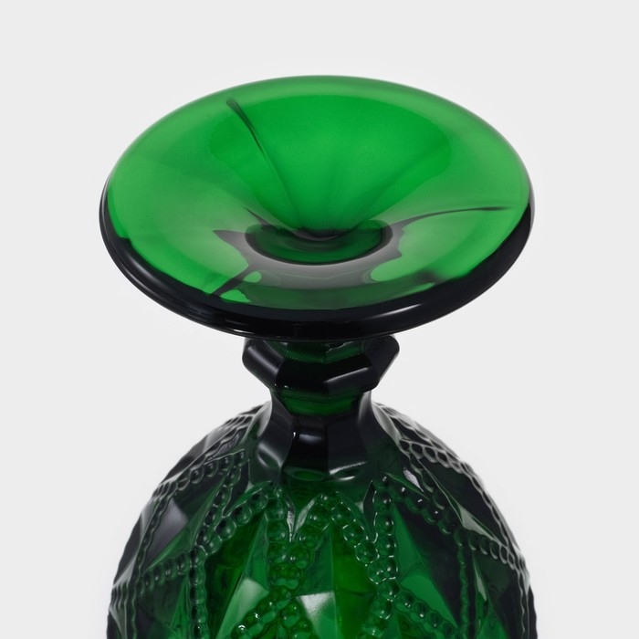 Набор бокалов из стекла Magistro &laquo;Варьете&raquo;, 320 мл, 6 шт, цвет зелёный