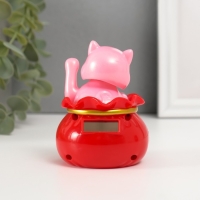 Маятник пластик "Счастливый кот в денежном мешке" белый 7х7х9 см Маятник пластик "Счастливый кот в денежном мешке" белый 7х7х9 см