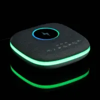 Bluetooth-колонка с беспроводной зарядкой и подсветкой Terrafonic, серая Bluetooth-колонка с беспроводной зарядкой и подсветкой Terrafonic, серая