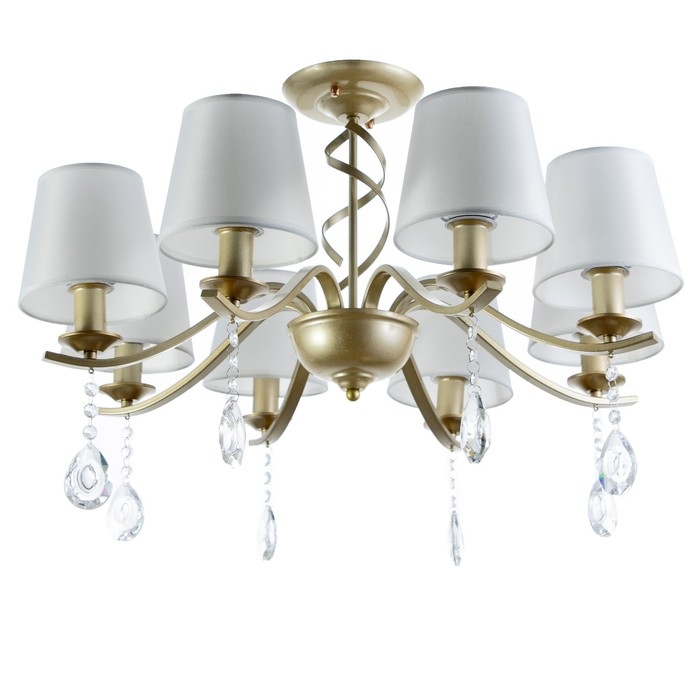 Люстра Люстра "Сапфира" 8хЕ14 40т шампанское золото 72х72х40 см