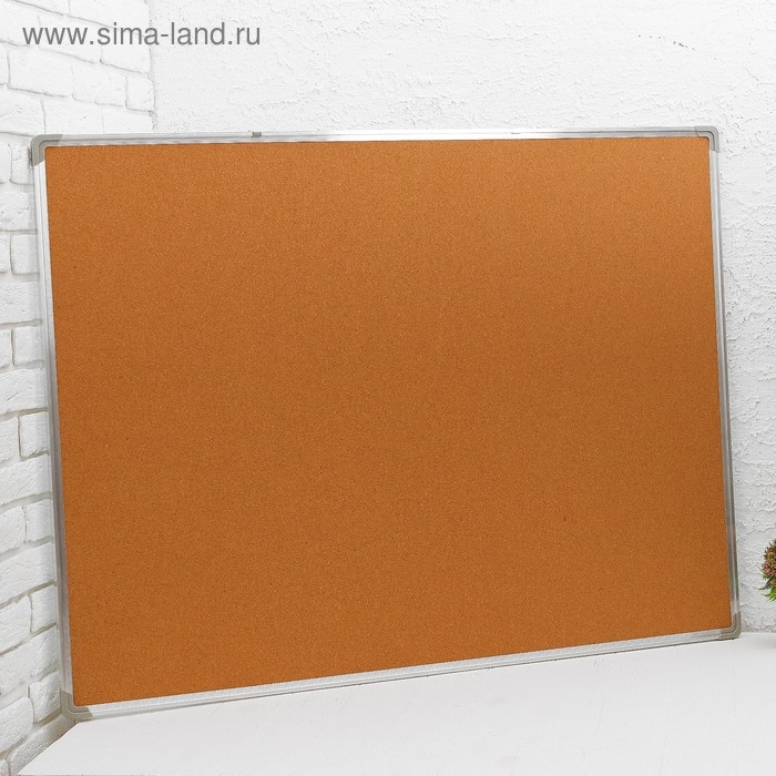 Доска двусторонняя, пробковая и магнитно-маркерная, 120 &times; 90 см