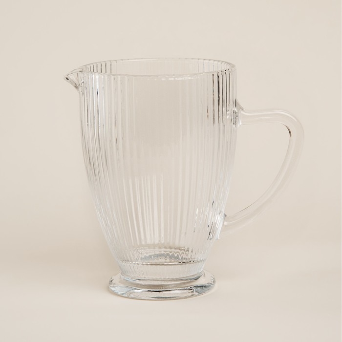 Кувшин для воды стеклянный SL Home &laquo;Модерн&raquo;, 1,2 л, 19,5&times;13&times;18,5 см, цвет прозрачный