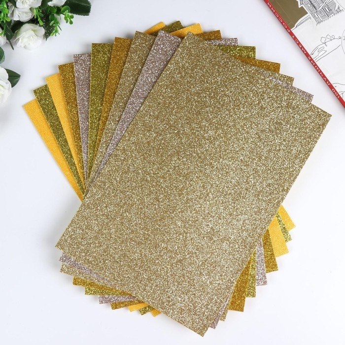 Набор глиттерного фоамирана Набор глиттерного фоамирана "Magic 4 Hobby" ассорти №4, 20х30 см, 2 мм, 10шт