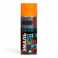 Аэрозольная краска эмаль KUDO универсальная оранжевая RAL 2004, 520 мл Аэрозольная краска эмаль KUDO универсальная оранжевая RAL 2004, 520 мл