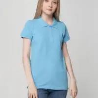 Рубашка поло женская Virma lady, голубая, размер XXL Рубашка поло женская Virma lady, голубая, размер XXL