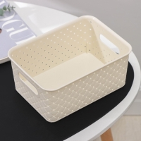 Корзина для хранения &laquo;Береста&raquo;, 3 л, 23,5&times;17,3&times;10,5 см, цвет слоновая кость