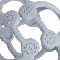 Прорезыватель силиконовый &laquo;Сфера&raquo;, цвет графит, Mum&Baby