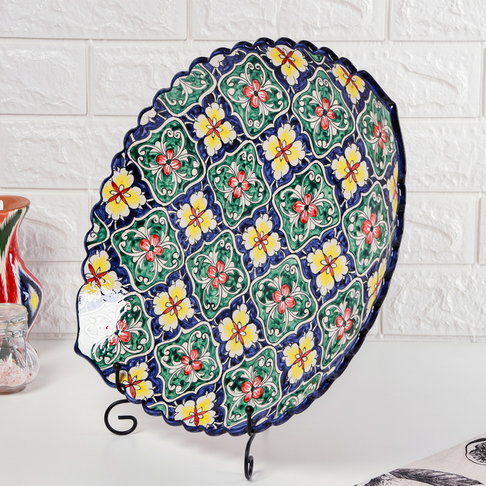 Ляган овальный Риштанская Керамика 42см Ляган овальный Риштанская Керамика 42см