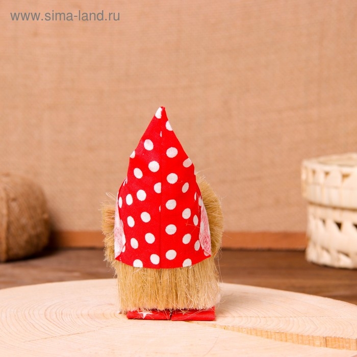 Оберег &laquo;Домовой&raquo;, с ложкой, 10 см, микс