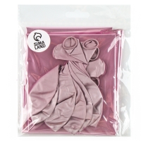 Набор шаров &laquo;Праздничный&raquo; фольга, латекс, цвет розовый, 10 шт.