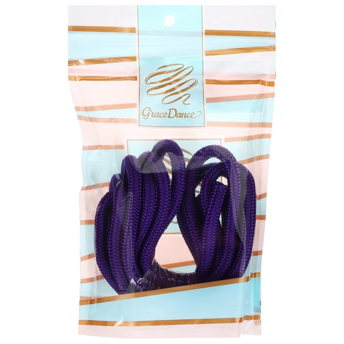 Скакалка для художественной гимнастики утяжелённая Grace Dance, 2,5 м, цвет фиолетовый