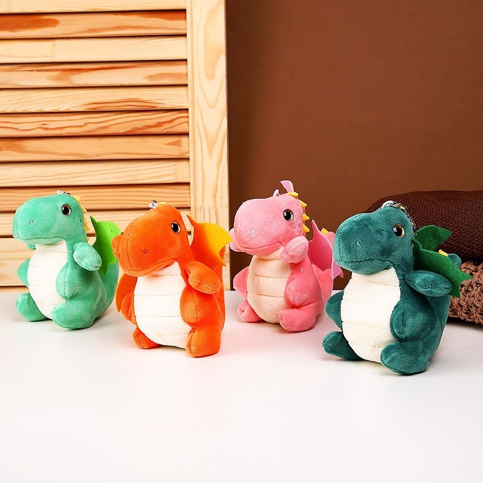 Мягкая игрушка «Дракончик» на брелоке, 13 см, цвет МИКС Мягкая игрушка «Дракончик» на брелоке, 13 см, цвет МИКС