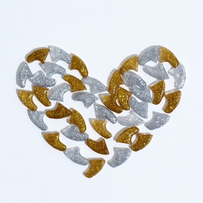 Когти накладные Когти накладные "Дуэт-Антицарапки" (40 шт), размер M, серебряные-золотые