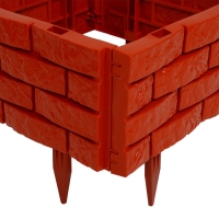 Грядка пластиковая, 4 секции, 45 &times; 45 &times; 20 см, терракот