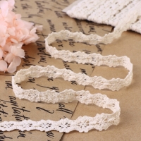 Кружево вязаное, 12 мм &times; 15 &plusmn; 1 м, цвет бежевый