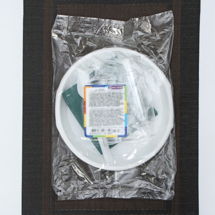 Набор пластиковой одноразовой посуды &laquo;Праздничный&raquo;, 6 персон, цвет МИКС