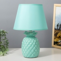 Настольная лампа "Ананас" Е14 40Вт лазурный 22х22х33 см RISALUX Настольная лампа "Ананас" Е14 40Вт лазурный 22х22х33 см RISALUX