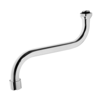 Излив для смесителя ZEIN, 3/4", S-образный, по оси 21 см, аэратор пластик Излив для смесителя ZEIN, 3/4", S-образный, по оси 21 см, аэратор пластик