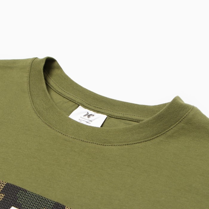 Футболка мужская FEARLESS, цвет хаки, размер 52 Футболка мужская FEARLESS, цвет хаки, размер 52