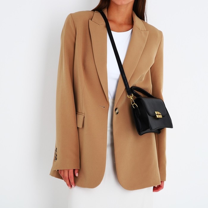 Сумка-мессенджер на магните, цвет чёрный