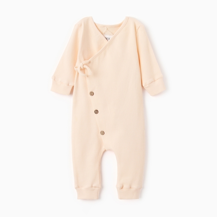 Комбинезон детский MINAKU: Basic Line BABY, цвет кремовый, рост 86-92