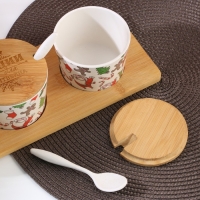 Новый год. Набор банок для хранения &laquo;Специи&raquo;, 250 мл, 3 шт