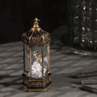 Светодиодная фигура &laquo;Ангел в ротонде&raquo; 6.3 &times; 14 &times; 6.3 см, пластик, блёстки, батарейки AG13х3 (в комплекте), свечение тёплое белое