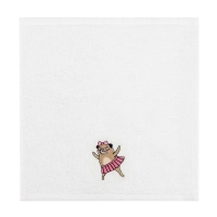 Набор полотенец &laquo;Мопсики&raquo; 30х30 см-3шт, 100% хлопок 340 гр/м2