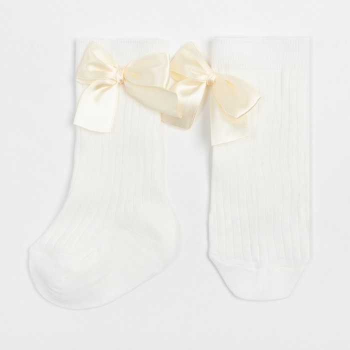 Гольфы Крошка Я &laquo;Бантик&raquo; 8-10 см, цвет белый