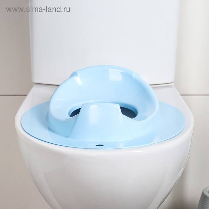 Детская накладка - сиденье на унитаз &laquo;Бамбино&raquo;, цвет голубой