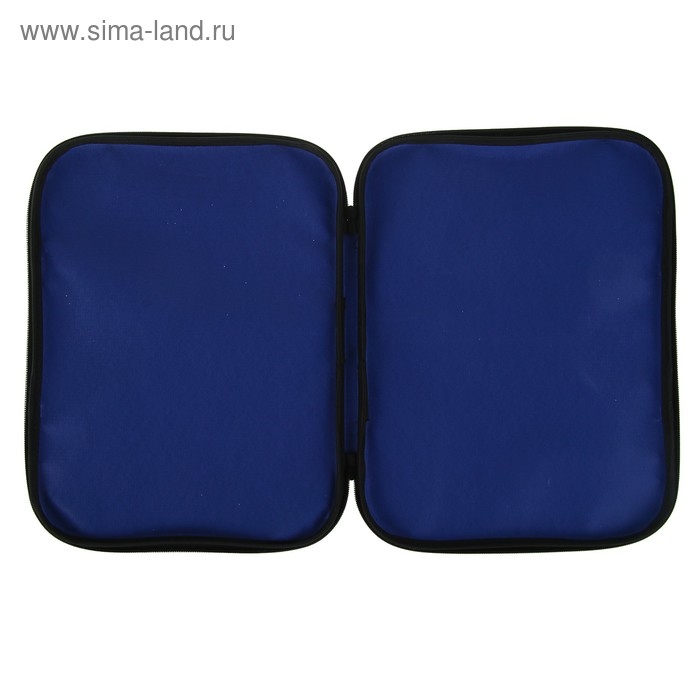 Папка с ручками текстильная А4, 350 х 270 х 20 мм, Calligrata Папка с ручками текстильная А4, 350 х 270 х 20 мм, Calligrata "Офис", нейлон 600D, двуцветный кант, синяя