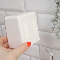 Органайзер для хранения, подвесной, 2 секции, 9,2 &times; 7 &times; 10,7 см, цвет МИКС