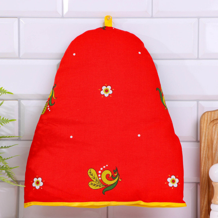 Грелка на чайник &laquo;Матрёшка&raquo;, хохлома