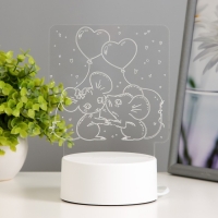 Светильник "Мышата" LED RGB от сети 11,2х9,5х12,6 см RISALUX